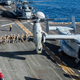 Amphibious assault ships typically carry a mix of aircraft, including MV-22 Ospreys and CH-53 Sea Stallions. And lots of Marines.